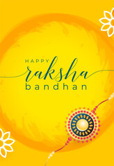 2025 hindu festive raksha bandhan yellow post