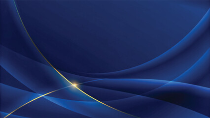 Obraz premium A flowing blue wave pattern creates an abstract, energetic background design with a light, textured gra