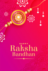 Naklejka premium happy raksha bandhan hindu festive post