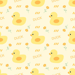 seamless pattern with duck