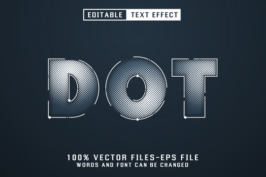 Dot Editable Text Effect
