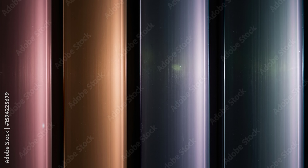 Poster colorful abstract lines: a striking composition of vertical lines, rendered in a spectrum of vibrant