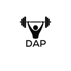 Classic Shield Logo with Stars and DAP Letters – Premium Badge or Security Brand Identity. DAP Letter Logo.
