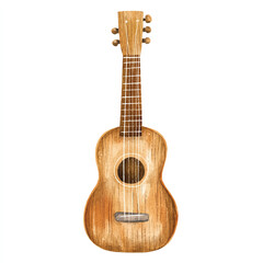 Obraz premium a cute acoustic guitar with wooden texture