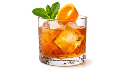 A cocktail in a glass