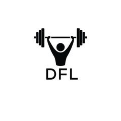 Classic Shield Logo with Stars and DFL Letters – Premium Badge or Security Brand Identity. DFL Letter Logo.

