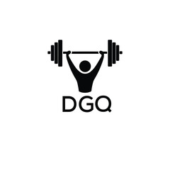 Classic Shield Logo with Stars and DGQ Letters – Premium Badge or Security Brand Identity. DGQ Letter Logo.
