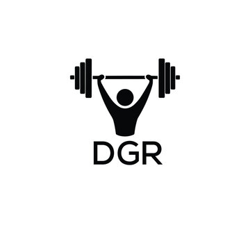 Classic Shield Logo with Stars and DGR Letters &ndash; Premium Badge or Security Brand Identity. DGR Letter Logo.
