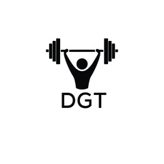 Classic Shield Logo with Stars and DGT Letters – Premium Badge or Security Brand Identity. DGT Letter Logo.
