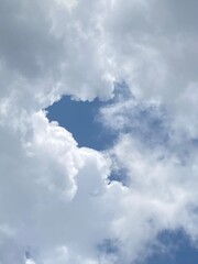 blue sky with clouds