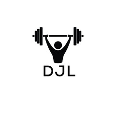 Classic Shield Logo with Stars and DJL Letters – Premium Badge or Security Brand Identity. DJL Letter Logo.
