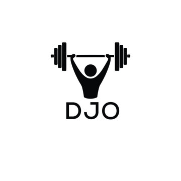 Classic Shield Logo with Stars and DJO Letters &ndash; Premium Badge or Security Brand Identity. DJO Letter Logo.
