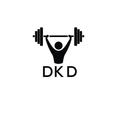 Classic Shield Logo with Stars and DKD Letters – Premium Badge or Security Brand Identity. DKD Letter Logo.
