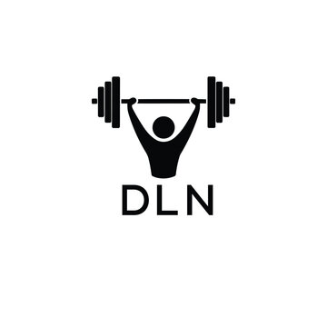 Classic Shield Logo with Stars and DLN Letters &ndash; Premium Badge or Security Brand Identity. DLN Letter Logo.
