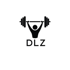 Classic Shield Logo with Stars and DLZ Letters – Premium Badge or Security Brand Identity. DLZ Letter Logo.
