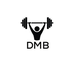 Classic Shield Logo with Stars and DMB Letters – Premium Badge or Security Brand Identity. DMB Letter Logo.
