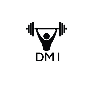 Classic Shield Logo with Stars and DMI Letters &ndash; Premium Badge or Security Brand Identity. DMI Letter Logo.
