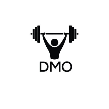 Classic Shield Logo with Stars and DMO Letters &ndash; Premium Badge or Security Brand Identity. DMO Letter Logo.
