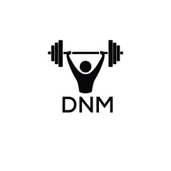 Classic Shield Logo with Stars and DNM Letters – Premium Badge or Security Brand Identity. DNM Letter Logo.
