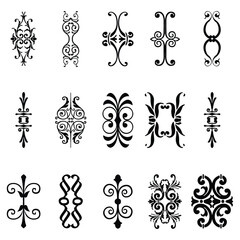 a collection of ornate vector design elements perfect for adding a touch of elegance to any creative project