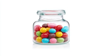 Candy Jar, Colorful Sweets, Glass Container, Treat, Confectionery