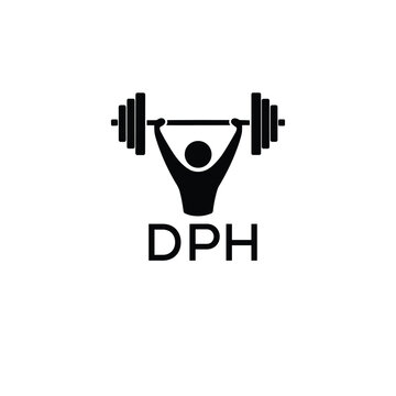 Classic Shield Logo with Stars and DPH Letters &ndash; Premium Badge or Security Brand Identity. DPH Letter Logo.
