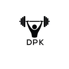 Classic Shield Logo with Stars and DPK Letters – Premium Badge or Security Brand Identity. DPK Letter Logo.
