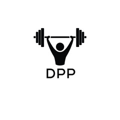 Classic Shield Logo with Stars and DPP Letters – Premium Badge or Security Brand Identity. DPP Letter Logo.
