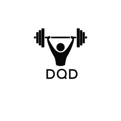 Classic Shield Logo with Stars and DQD Letters – Premium Badge or Security Brand Identity. DQD Letter Logo.
