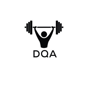 Classic Shield Logo with Stars and DQA Letters &ndash; Premium Badge or Security Brand Identity. DQA Letter Logo.
