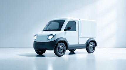 Electric Delivery Van, Cargo Vehicle, Modern Transport