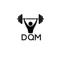 Classic Shield Logo with Stars and DQM Letters – Premium Badge or Security Brand Identity. DQM Letter Logo.
