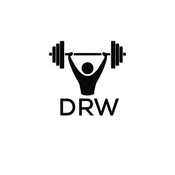 Classic Shield Logo with Stars and DRW Letters &ndash; Premium Badge or Security Brand Identity. DRW Letter Logo.
