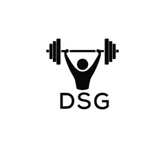 Classic Shield Logo with Stars and DSG Letters – Premium Badge or Security Brand Identity. DSG Letter Logo.
