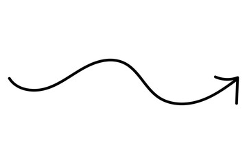 手書き風のシンプルな矢印