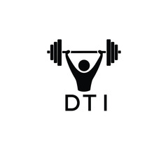 Classic Shield Logo with Stars and DTI Letters – Premium Badge or Security Brand Identity. DTI Letter Logo.
