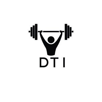 Classic Shield Logo with Stars and DTI Letters &ndash; Premium Badge or Security Brand Identity. DTI Letter Logo.
