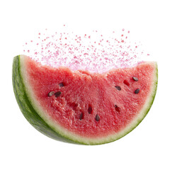 Fresh Watermelon Slice with Transparent Background for Culinary Use