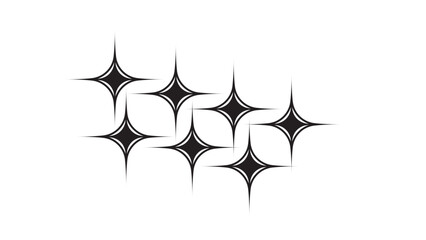 Obraz premium black and white stars