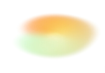 Abstract color spots grainy gradient shape cutout on transparent background, neon glowing color spots noisy grunge texture overlay background, light leaks overlay effect cutout