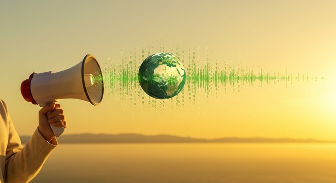 Communicating Earth Issues with Megaphone and Data Visualization