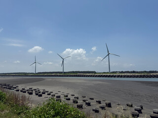 Wind turbine green energy construction