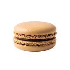 Delicate Light Brown Macaron with Chocolate Filling.