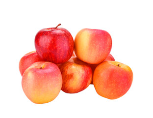 Cameo apples isolated on transparen png.