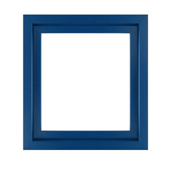 blue wooden frame PNG