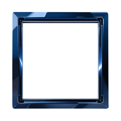 blue square frame PNG