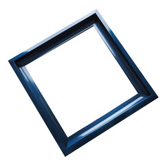 blue wooden frame PNG