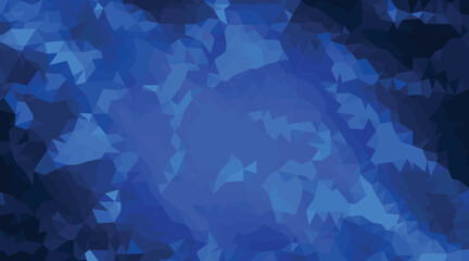 Abstract Geometric Blue Shapes polygonal