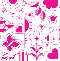 environment and earth day concept. it celebrates sustainability, agriculture, community living, nature’s beauty and the vibrant rhythm of our environment. for background, pattern or logo. 