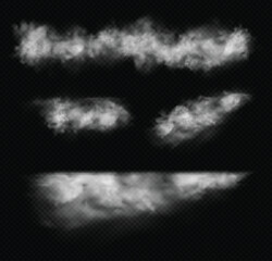 Realistic Horizontal Fog and Smoke Vector Pack